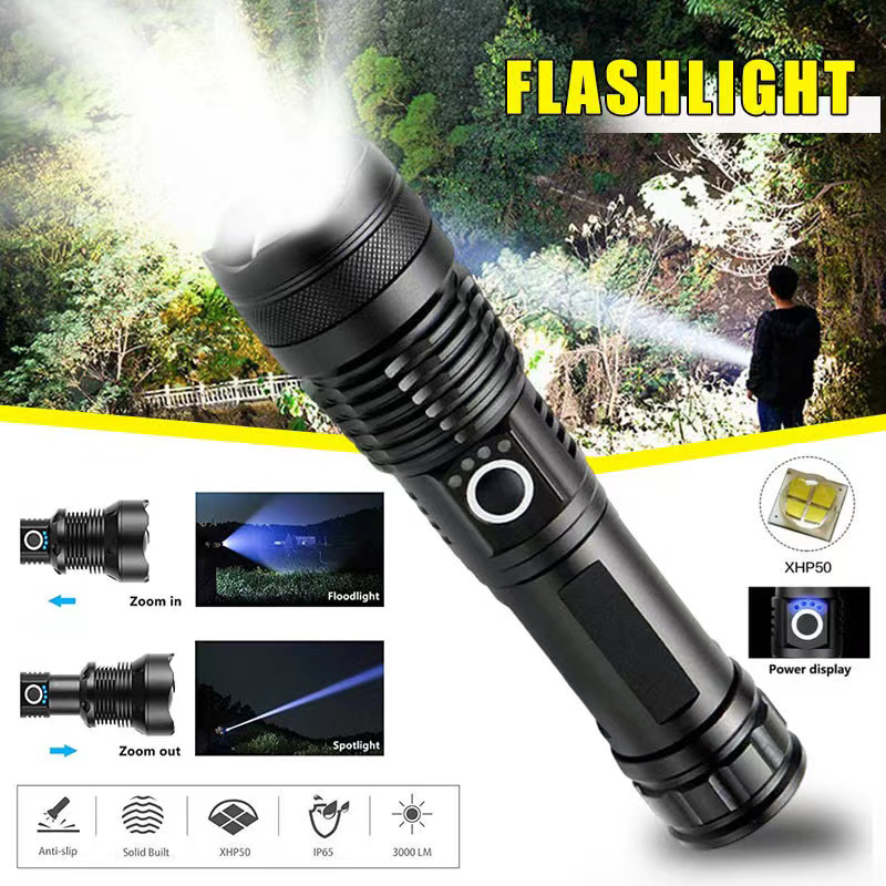 High Power XHP70 Led Flashligh - Outdoor Lighting Types ulasan dan harga
